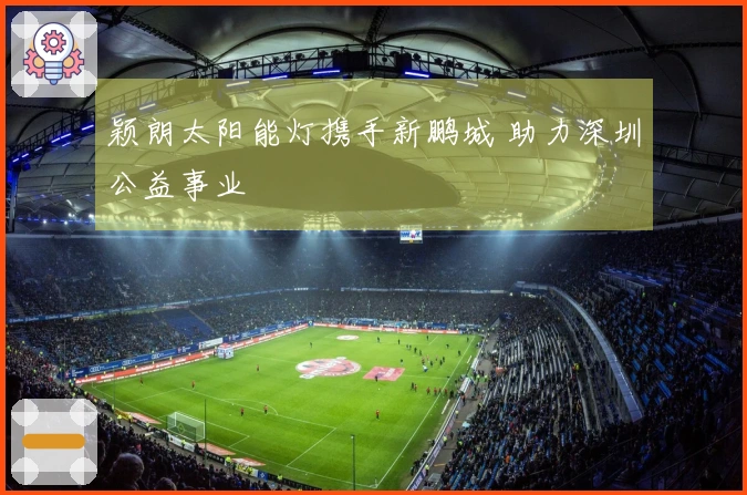 颖朗太阳能灯携手新鹏城 助力深圳公益事业
